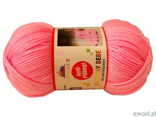 Włóczka - Everyday - Bebe - Himalaya - 70129 -  kolor - różowy .jpg