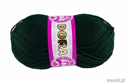 Włóczka - Dora - Madame - Tricote - Paris - 088 - kolor - zieleń butelkowa.png